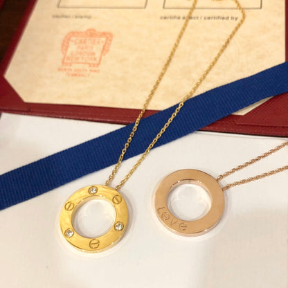 [ELAN LUXE]LOVE NECKLACE 16MM 3 DIAMONDS
