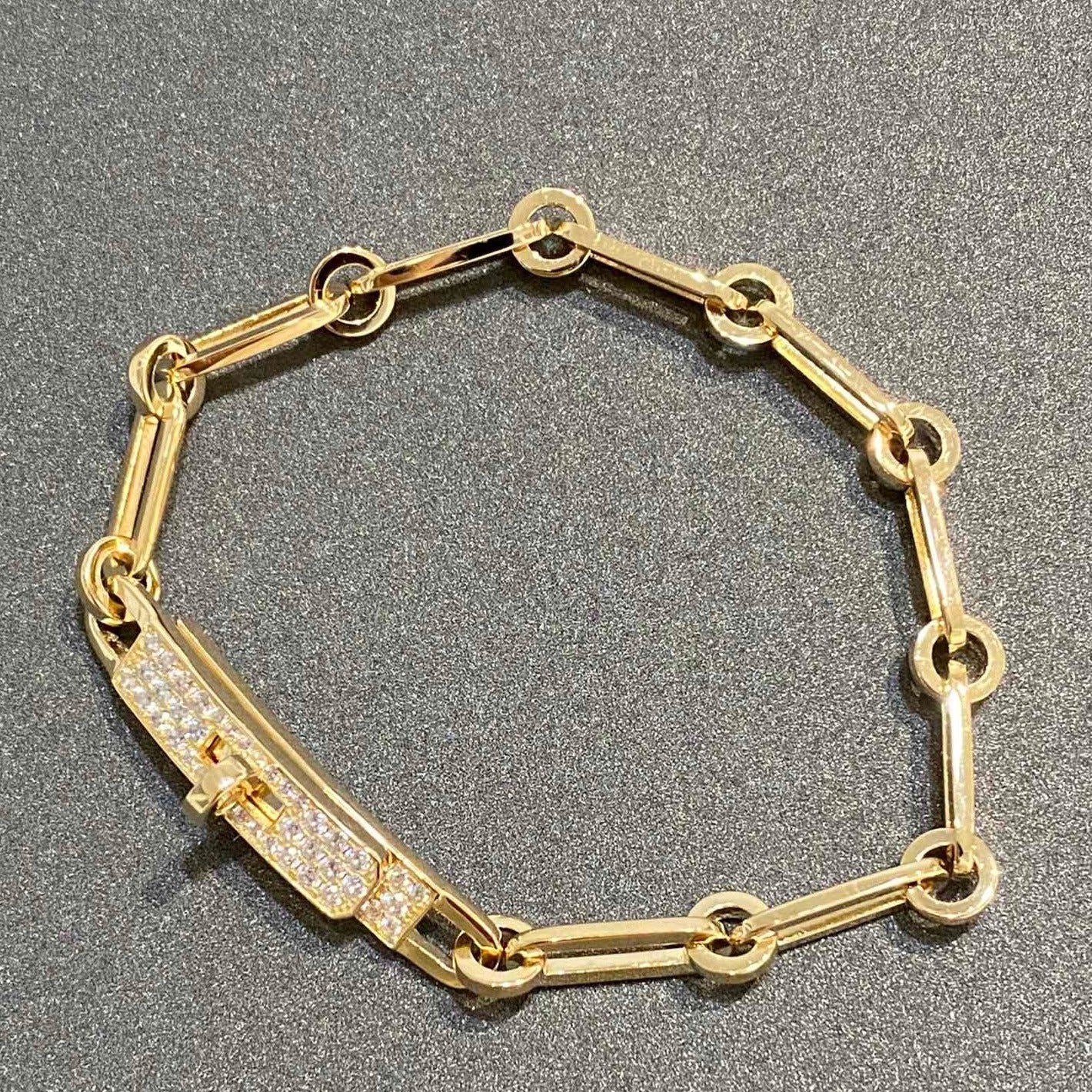 [ELAN LUXE]CHAINE BRACELET SMALL MODEL DIAMOND