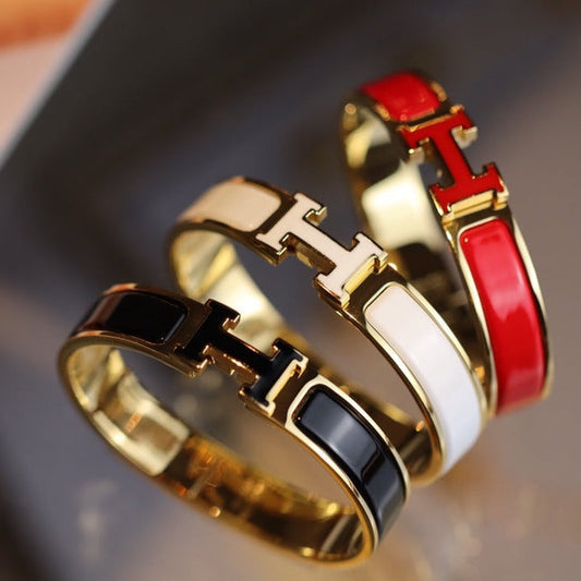 [ELAN LUXE]H BRACELET 12MM GOLD