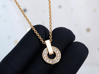 [ELAN LUXE]GARI NECKLACE PINK GOLD DIAMOND