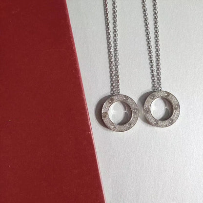 [ELAN LUXE]LOVE NECKLACE ADJUSTABLE SILVER