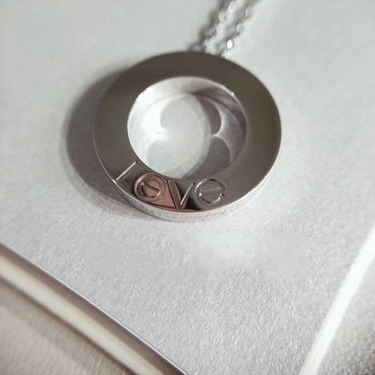 [ELAN LUXE]LOVE NECKLACE ADJUSTABLE SILVER