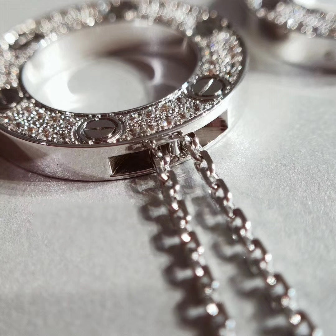 [ELAN LUXE]LOVE NECKLACE ADJUSTABLE SILVER
