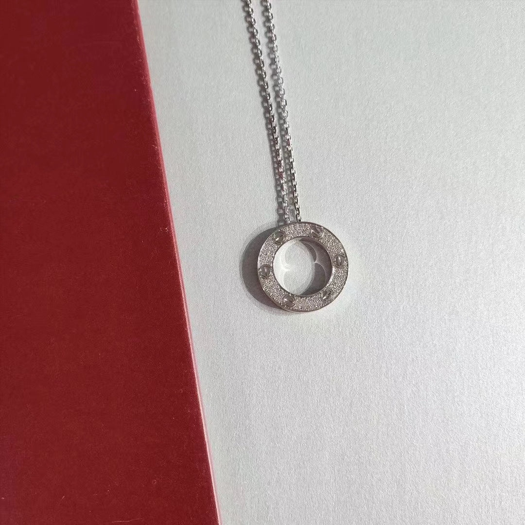 [ELAN LUXE]LOVE NECKLACE ADJUSTABLE SILVER