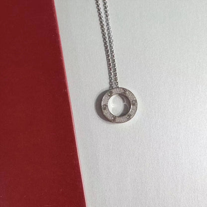 [ELAN LUXE]LOVE NECKLACE ADJUSTABLE SILVER