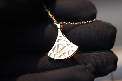 [ELAN LUXE]DREAM NECKLACE WHITE MOP PINK GOLD 1 DIAMOND