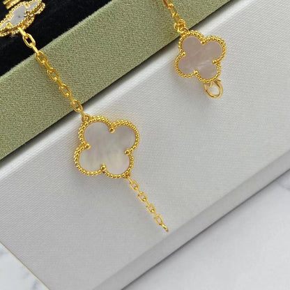 [ELAN LUXE]MAGIC CLOVER MOP GOLD BRACELET 5 MOTIFS