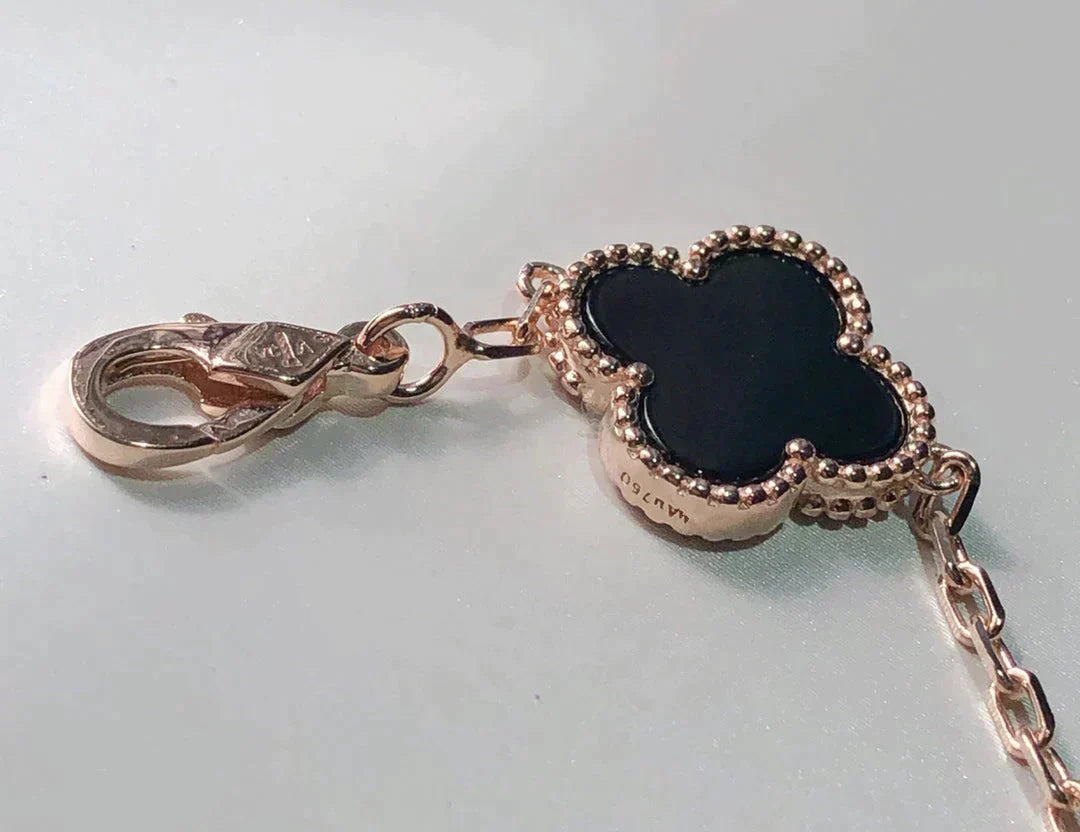 [ELAN LUXE]CLOVER 5 MOTIFS MULTICOLOR  BRACELET