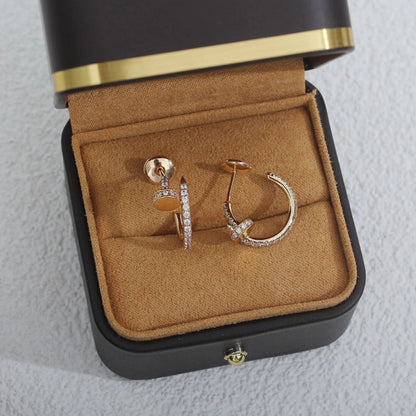 [ELAN LUXE]JUSTE FULL DIAMOND SMALL EARRINGS