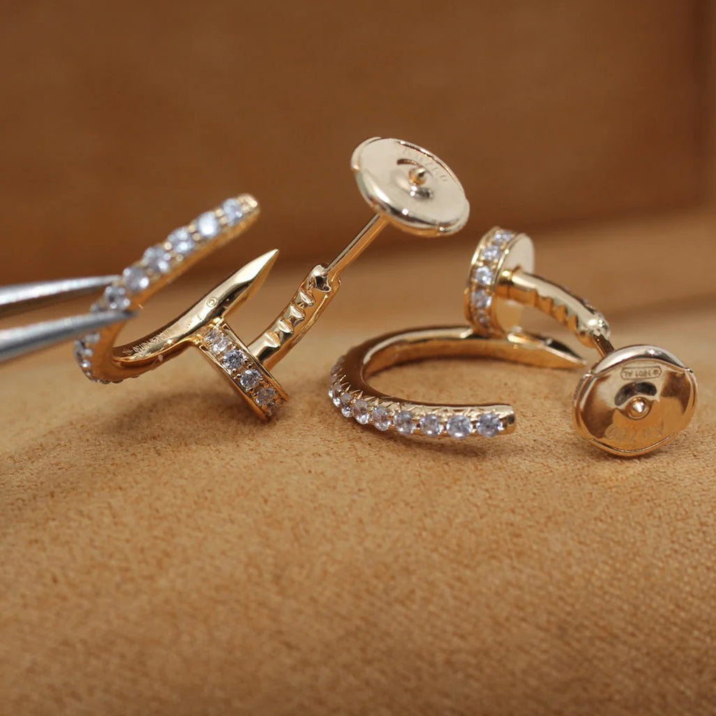 [ELAN LUXE]JUSTE FULL DIAMOND SMALL EARRINGS