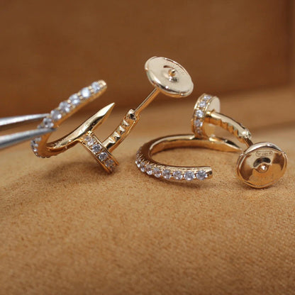 [ELAN LUXE]JUSTE FULL DIAMOND SMALL EARRINGS