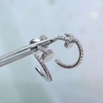 [ELAN LUXE]JUSTE EARRINGS 12.75MM SILVER DIAMOND