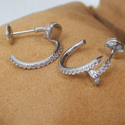 [ELAN LUXE]JUSTE FULL DIAMOND SMALL EARRINGS