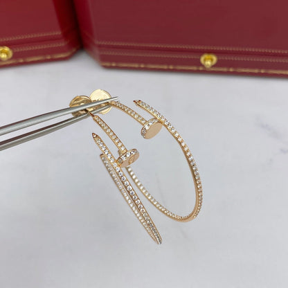 [ELAN LUXE]JUSTE EARRINGS FULL DIAMONDS 1.8MM