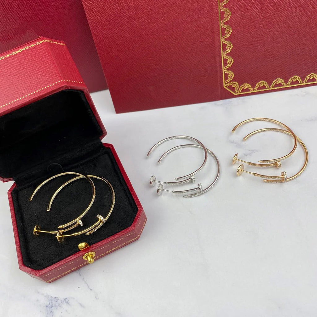 [ELAN LUXE]JUSTE FULL DIAMOND LARGE EARRINGS