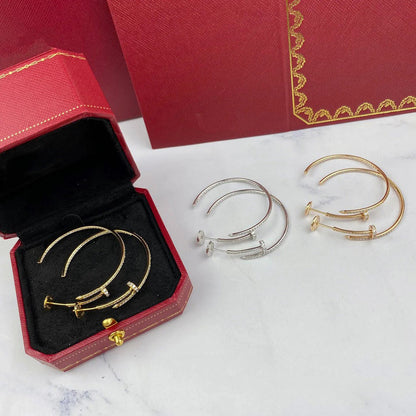 [ELAN LUXE]JUSTE FULL DIAMOND LARGE EARRINGS