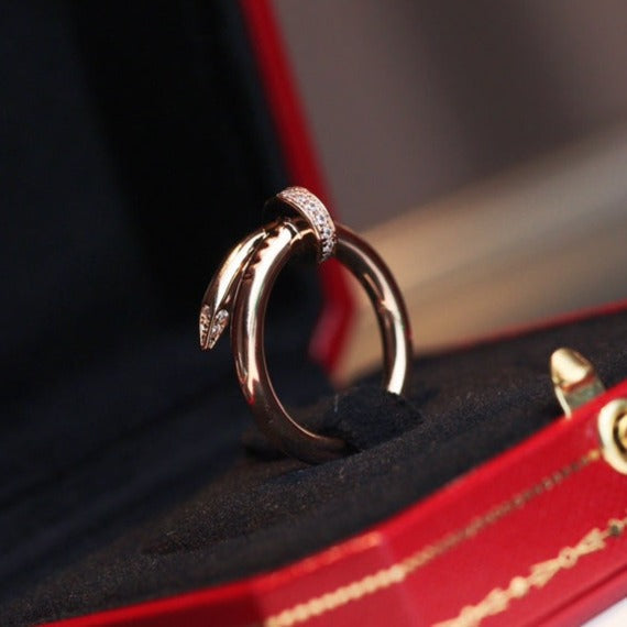 [ELAN LUXE]JUSTE RING 2.65MM PINK GOLD DIAMOND