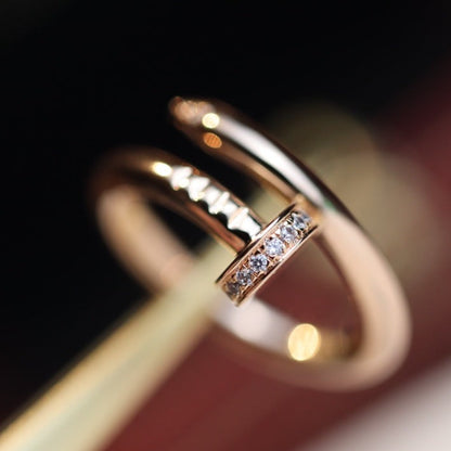 [ELAN LUXE]JUSTE RING 2.65MM PINK GOLD DIAMOND