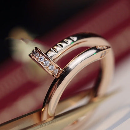 [ELAN LUXE]JUSTE RING 2.65MM PINK GOLD DIAMOND