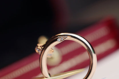 [ELAN LUXE]JUSTE RING 2.65MM PINK GOLD DIAMOND