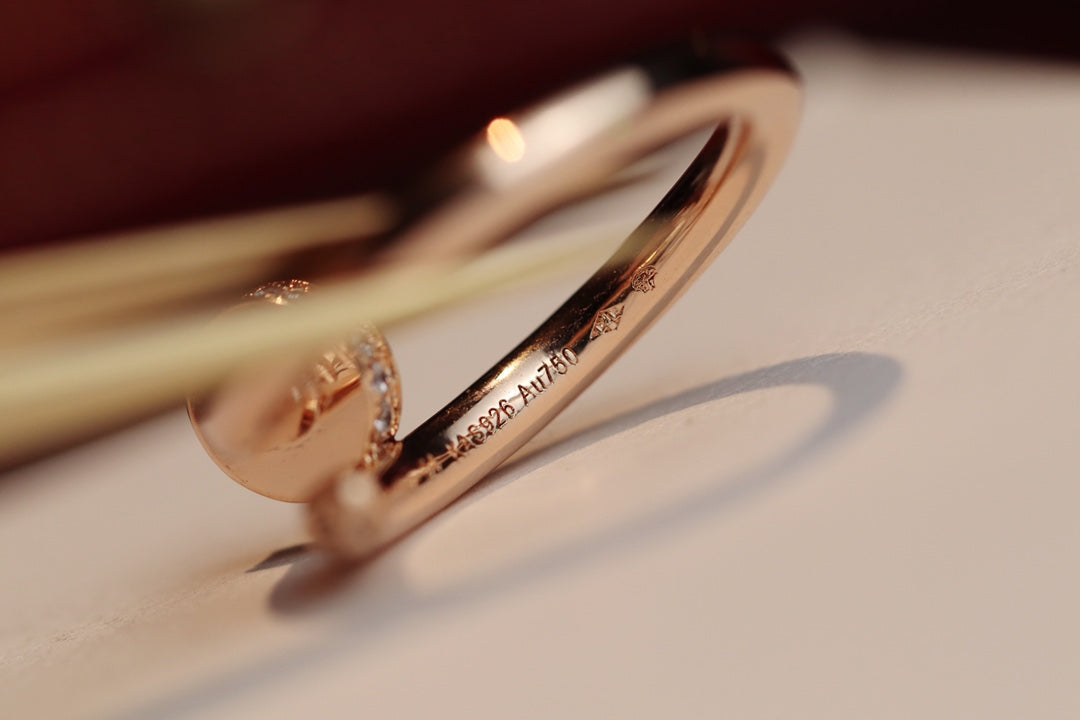 [ELAN LUXE]JUSTE RING 2.65MM PINK GOLD DIAMOND