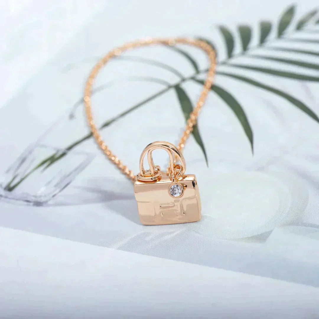 [ELAN LUXE]AMULETTE PEDANT ROSE GOLD NECKLACE