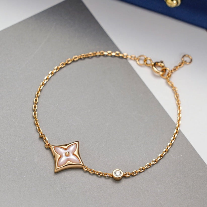 [ELAN LUXE]STAR 1 DIAMOND PINK GOLD BRACELET