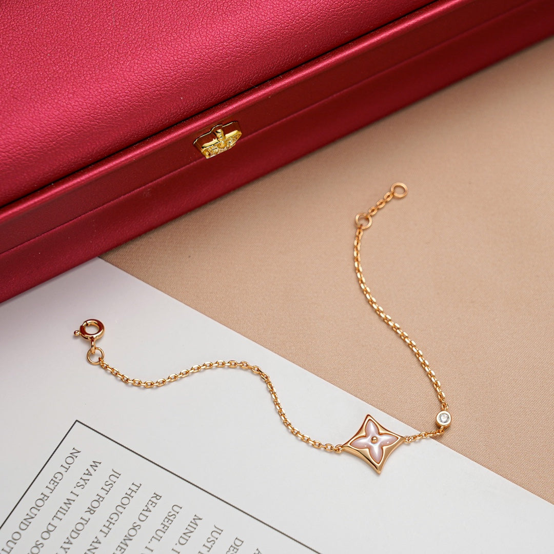 [ELAN LUXE]STAR 1 DIAMOND PINK GOLD BRACELET