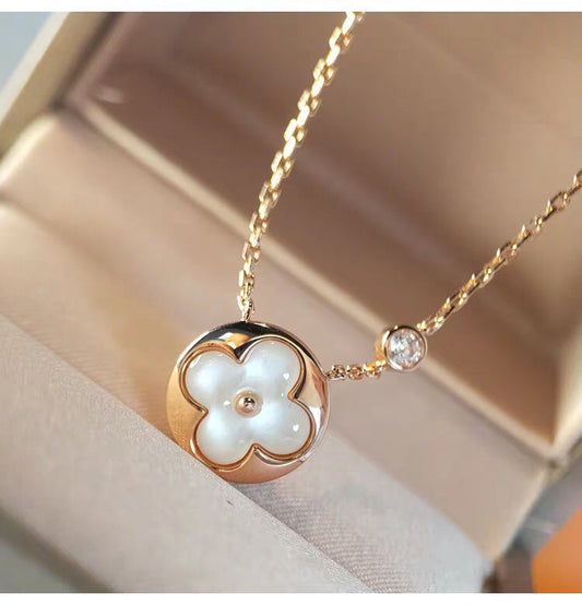 [ELAN LUXE]SUN MOP GOLD 1 DIAMOND NECKLACE
