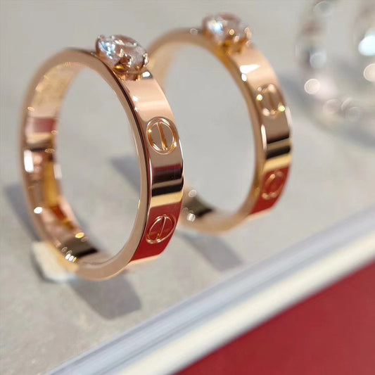 [ELAN LUXE]LOVE RING 3.6MM 1 BIG DIAMOND