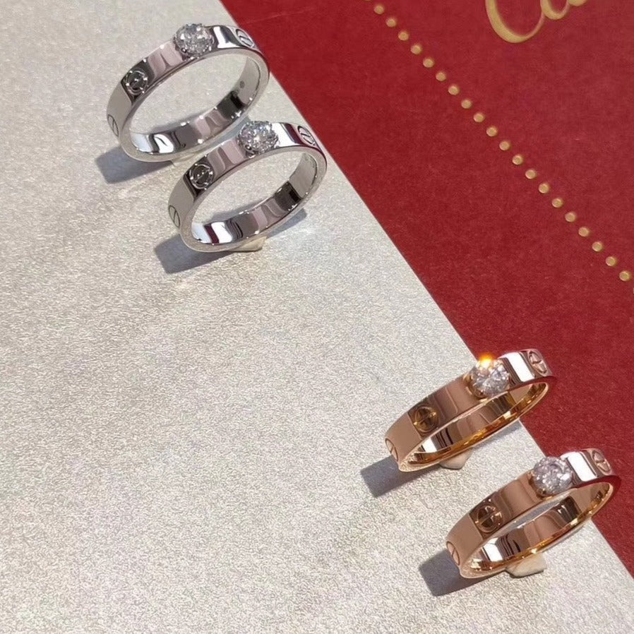 [ELAN LUXE]LOVE RING 3.6MM 1 BIG DIAMOND
