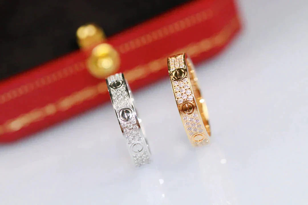 [ELAN LUXE]LOVE RING 3.6MM DIAMOND PAVED
