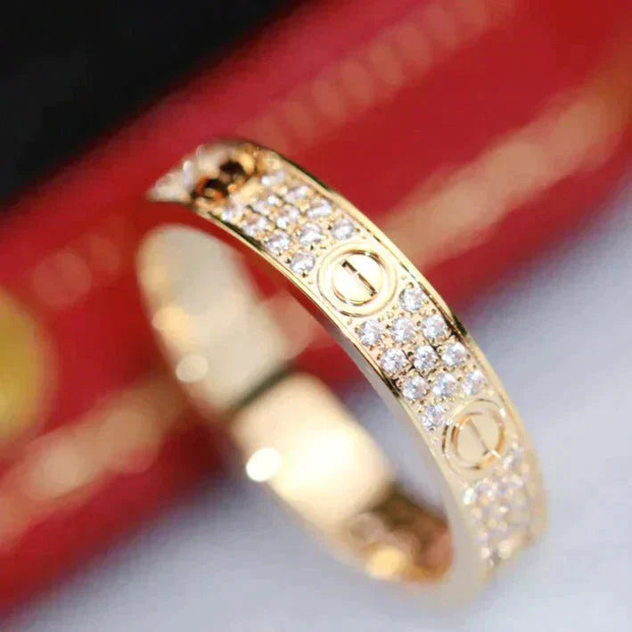 [ELAN LUXE]LOVE RING 3.6MM DIAMOND PAVED