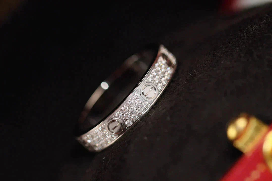 [ELAN LUXE]LOVE RING 3.6MM DIAMOND PAVED
