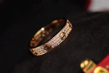 [ELAN LUXE]LOVE RING 3.6MM DIAMOND PAVED