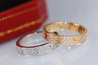[ELAN LUXE]LOVE RING 3.6MM DIAMOND PAVED