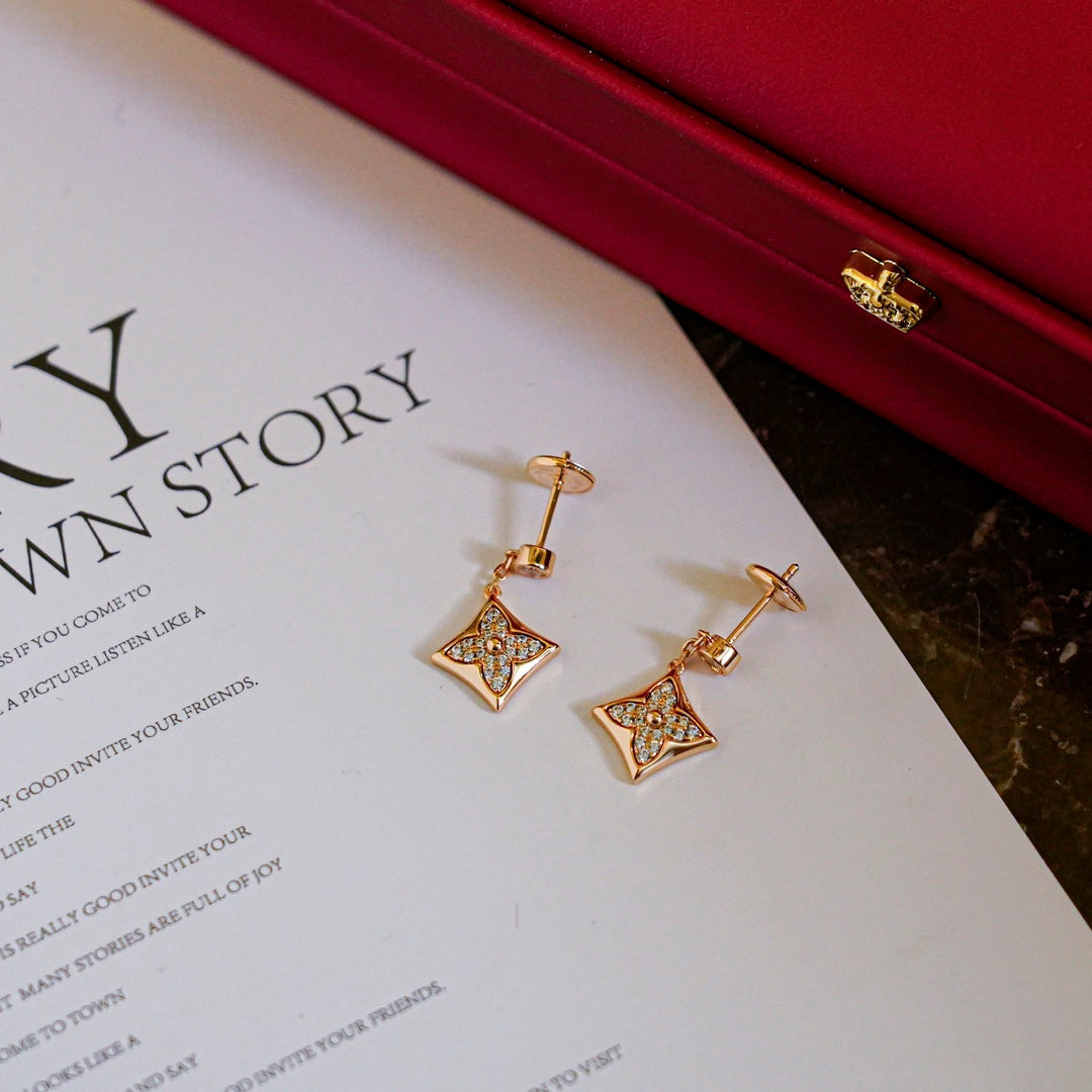 [ELAN LUXE]STAR DIAMONDS EARRINGS GOLD