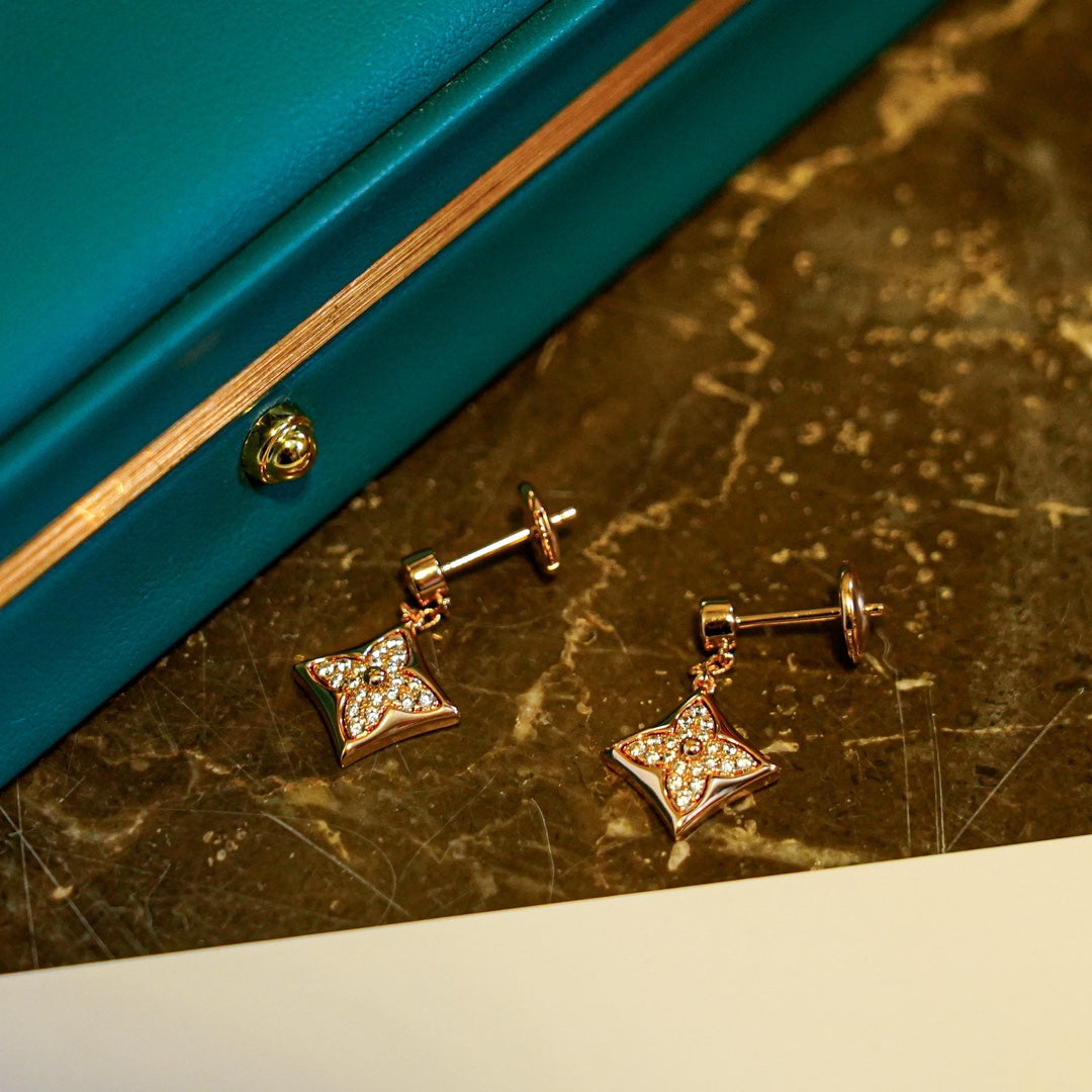 [ELAN LUXE]STAR DIAMONDS EARRINGS GOLD