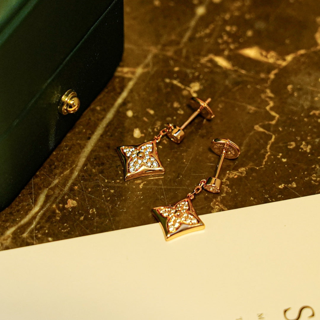 [ELAN LUXE]STAR DIAMONDS EARRINGS GOLD