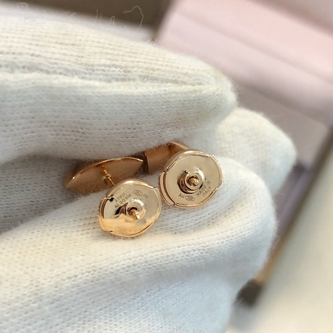 [ELAN LUXE]DREAM EARRINGS 3 MOTIFS ONYX MOP PINK GOLD