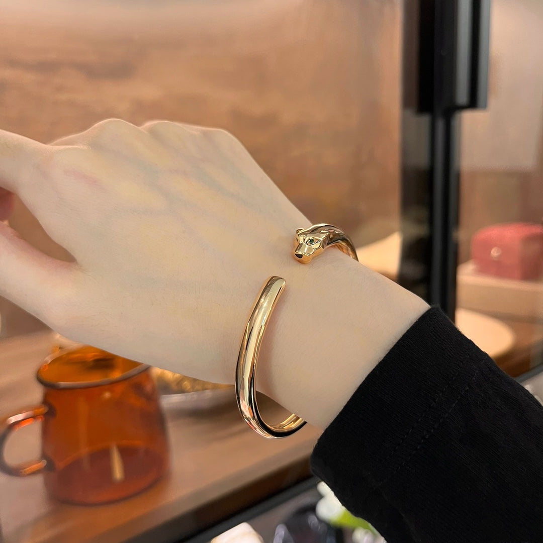 [ELAN LUXE]PANTHERE GOLD OPEN BRACELET