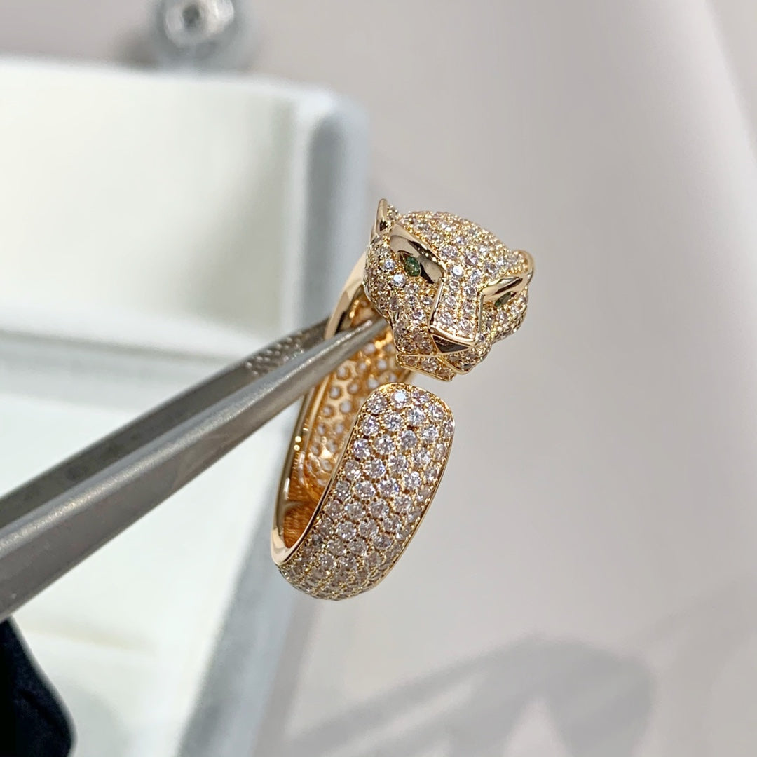 [ELAN LUXE]PANTHERE PINK GOLD DIAMOND RING