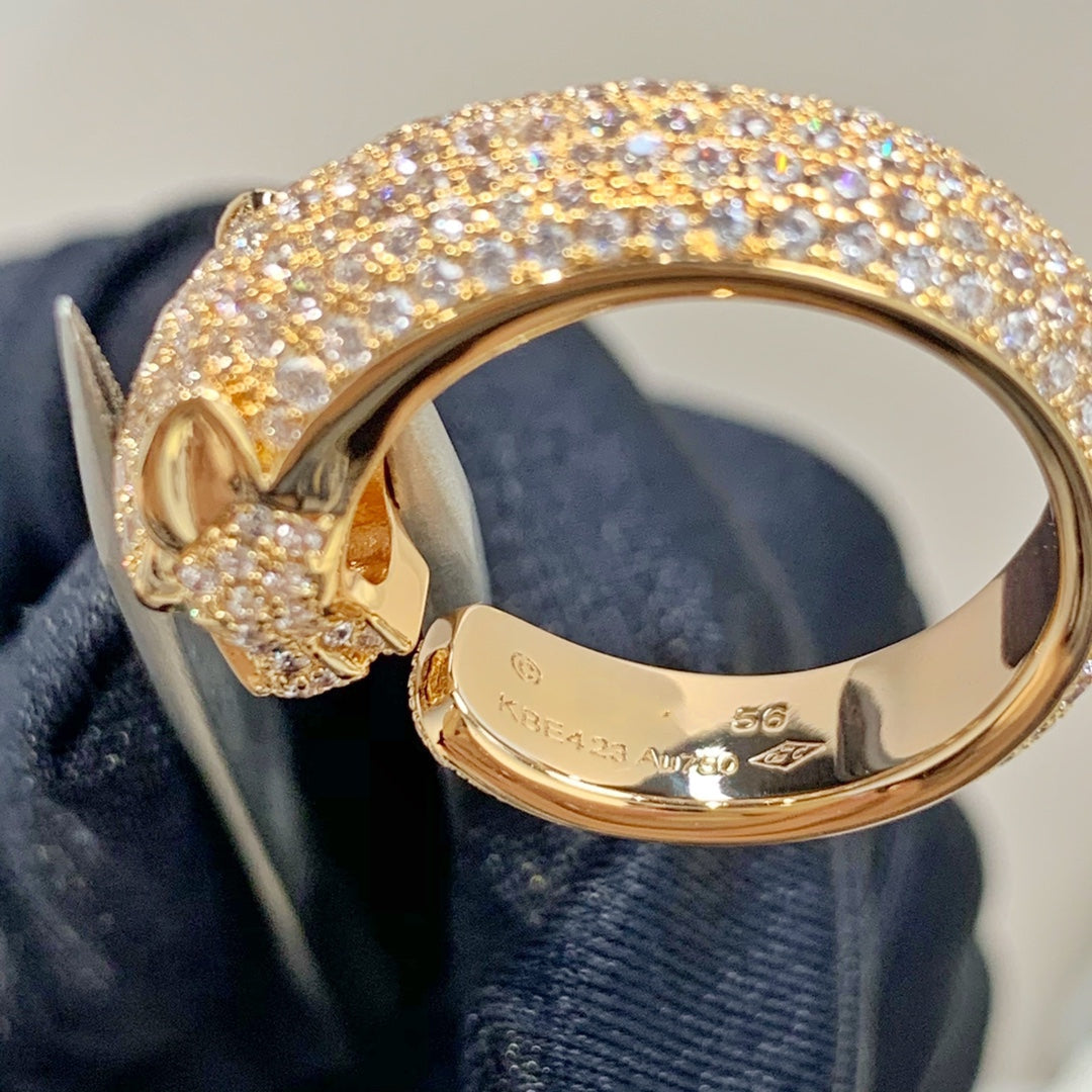 [ELAN LUXE]PANTHERE PINK GOLD DIAMOND RING