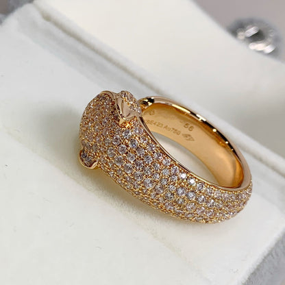 [ELAN LUXE]PANTHERE PINK GOLD DIAMOND RING