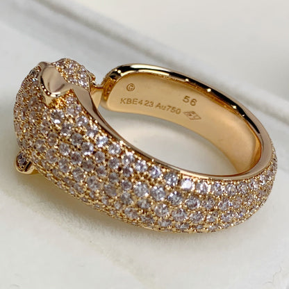 [ELAN LUXE]PANTHERE PINK GOLD DIAMOND RING