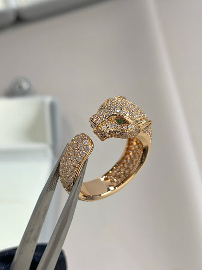 [ELAN LUXE]PANTHERE PINK GOLD DIAMOND RING