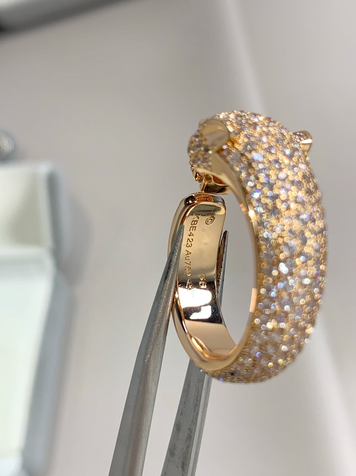 [ELAN LUXE]PANTHERE PINK GOLD DIAMOND RING