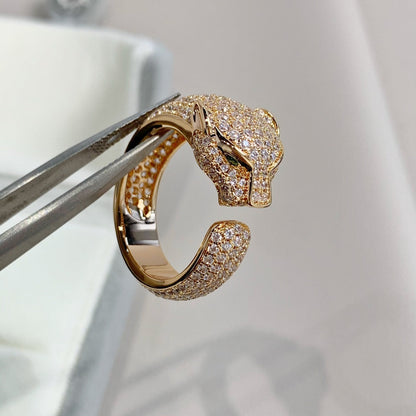 [ELAN LUXE]PANTHERE PINK GOLD DIAMOND RING
