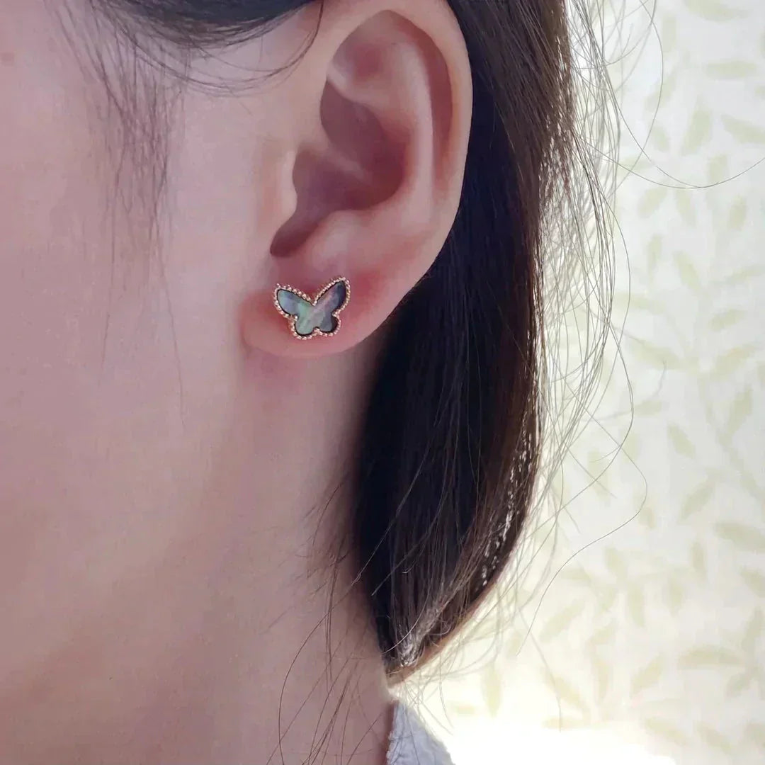 [ELAN LUXE]BUTTERFLY DARK MOP  EARRINGS