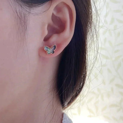[ELAN LUXE]BUTTERFLY DARK MOP  EARRINGS